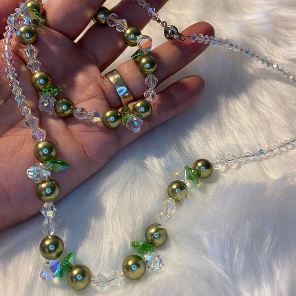 Rhinestones Necklace and Bracelet Set - Picture 4 of 15